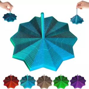 3D 프린팅 확장 감각 피젯 스타 손잡이가 달린 프랙탈 헥사곤 허니콤 장난감 홀리데이 크리스마스 생일