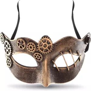 태도 스튜디오 스팀펑크 메탈릭 베네치아 가면 메탈 기어 마스크