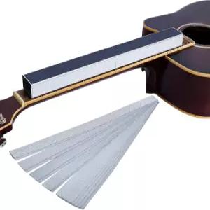 프라우트론 기타 프렛 레벨링 빔 16인치 레벨러 샌딩 블록 레벨 파일 12PCS 120/240/400/600/1000 그릿