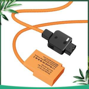 [호환품](신규) 캐논 호환 R50 R8 R1 M6 2 200D 카메라용 편조 와이어 DC 커플러 액세서리가 포함된 D-TAP-