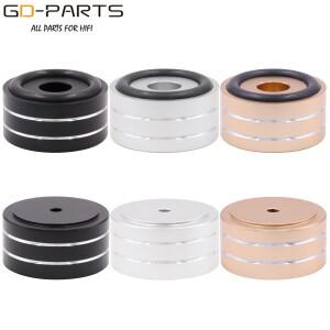 40mm x 가공 된 솔리드 알루미늄  피트 PC 섀시 스피커 캐비닛 절연 스탠드베이스 DAC 턴테이블 패드 콘 댐