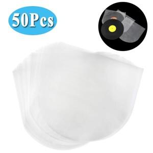 50Pcs 투명 PO/OPP 레코드 디스크 정전기 방지 보관 가방 12 인치 턴테이블 플레이어 LP 비닐 용 슬리브