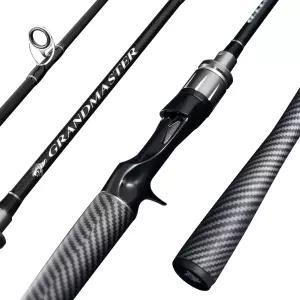SEASIR 그랜드마스터 낚싯대 초경량 방적대 미끼 캐스팅대 중형 2피스 후지 O 패스트 액션 탄소 섬유