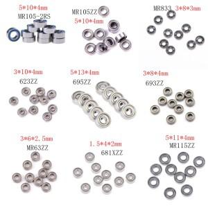 MR105-2RS 미니 소형 호환어처 볼 베어링 MR105ZZ MR833 623ZZ 695ZZ 681XZZ 10 개
