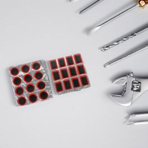192개 자전거 타이어 패치 25mm 강력 접착 펑크 수리 스티커 (이너 튜브 바이크 오토바이 휠 고무 도구용)