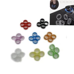 [호환품]1set = 4PCS 링 커버 PS5/PS4/스위치 프로/스팀 데크용 탄성 보호 로커 고무