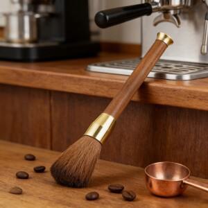 [호환품]커피 그라인더 청소 브러시 나무 손잡이 원두 가루 먼지 제거 에스프레소 바리스타 도구 머신