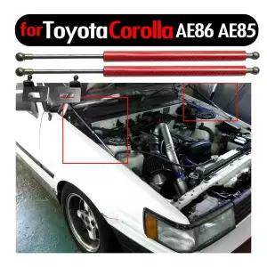 탄소 섬유 보닛 후드 수정 스트럿 리프트 토요타 코롤라 레빈 AE86 AE85 1983-1987 용 흡수 충격 댐퍼