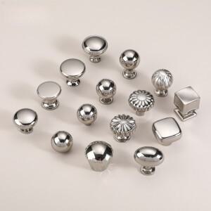 실버 캐비닛 도어 핸들  옷장/캐비닛/서랍 손잡이 모던 미니 소형 호환멀리스트 싱글홀 풀 가구 하드웨어