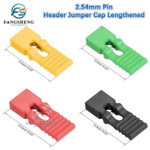 긴타입 점퍼 플러그 커버 캡 2.54mm 피치 핀 헤더 커넥터 DIY 수리 부품 100 개