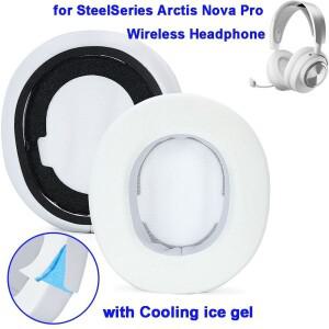 [호환품]1쌍 교체용 헤드폰 이어패드 쿨링 젤 스펀지 폼 헤드밴드 커버 스틸시리즈 아크티스 노바 프로 무