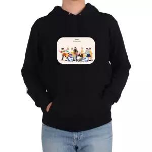 [하프클럽/]후드티 돌봄경제 AI로봇 아기돌보미 가사도우미 멘토그림 다양