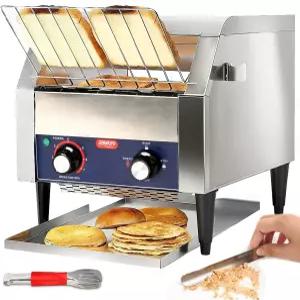 조하큐 상업용 컨베이어 토스터 - 번스 베이글 빵 레스토랑용 300조각/시간 고강도 스테인리스 스틸/청소