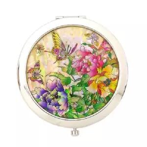 (SM)자개원터치손거울 나비목단백 손거울제작 사각손거울 미니거울