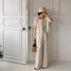 와이드팬츠 반바지 세트 골덴바지 린넨 팬츠 스 (WFKBNIP)