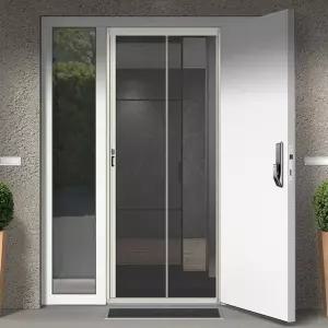 주택현관방충망 셀프 출입 통풍황기 알루미늄프레임 무재단방충망 고급형 (WFKBJ2J)