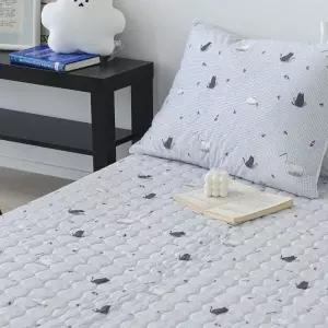 사계절 침대패드 주토피아 카페트겸 패드 밴딩 슈퍼싱글 SS (그레이) (WFKBQDZ)