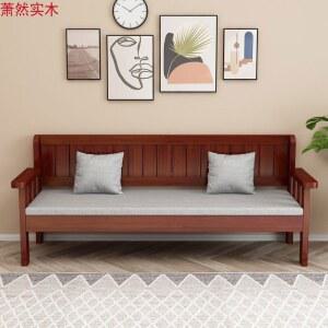 원목소파 3인 나무 우드쇼파 목재소파 1 8m 넓은 럭셔리 소형 2인 거실 발코니 일자