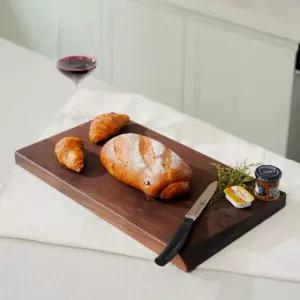 리튠우드 나무도마 월넛 원목 엣지커팅도마 핸드메이드 주방용 플레이팅