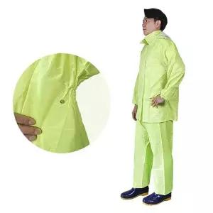 [하프클럽/]보급형 형광 방수 작업용 낚시용 안전우의 상하