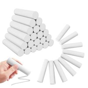 FELIZROCA 50팩 야외 예술 놀이를 위한 어린이용 흰색 보도 초크 세척 가능한 초크, 칠판, 칠판 및 놀이터에 칠하는 컬러 초크(흰색)