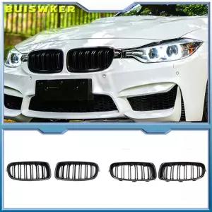 자동차 그릴망 튜닝 ABS 스타일링 전면 키드니 그릴 듀얼 슬랫 BMW 호환 F30 F31 F35 2012- 320i 325i 328i