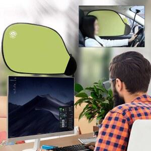 사무실햇빛가리개 모니터 나뭇잎 눈부심 실내 클립 캐노피 커버 차단 흡착컵 클립 클래식