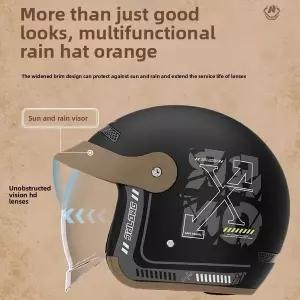 바이크 오토바이 반모헬맷 기능 인증 하프 헬멧 전기차 남여공용 공용 사계절 안전