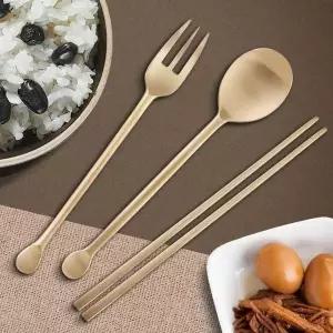 이유식유아수저 유아수저세트 상견례식당 놋젓가락 이유식 각인 4단 (WFKBKHT)