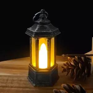 감성무드등 촛불led조명등 캠핑장 감성 미니 헥사곤촛불램프 빈티지 (WFKBBFB)