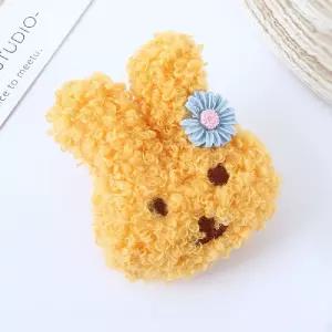 핀뱃지 캐릭터브로치 토끼인형 옷핀 가방뱃지 옐로우 승무원뱃지