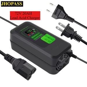 72V 20AH 스마트 젤 AGM 건식 물 납 산성 배터리 충전기 바이크 오토바이 전자 자전거 스쿠터 AC110V  220V