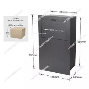 우체통 우편함 도난 방지 가정용 택배함 셀프 픽업 락커 - 소포 서류 사무실 택배 수령용