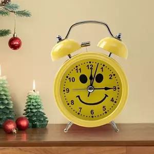 스마일 무소음 해머벨 탁상시계 웃음 자명종 알람시계 (KYR-WC2F0F0)