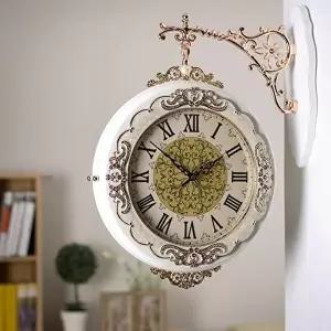 인테리어 사무실 거실 글로리아 원목 양면 벽시계 (KYR-W5453FA)