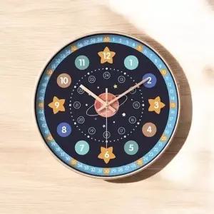 모드잇 무소음 어린이 교육용시계 아기방벽시계 공부 (KYR-WFGZ9IJ)