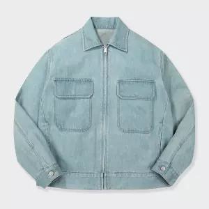 본 리블루종 데님 블루 점퍼