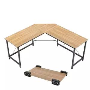 L형 코너형 컴퓨터 책상 게이밍 선반 사무용 공부책상 넓은 공간활용 수납형 디자인