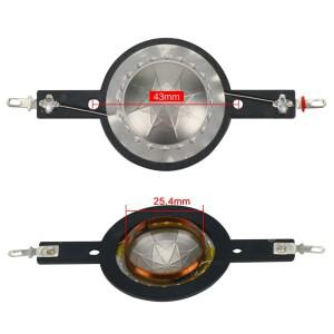 GHX 25.5mm 25 코어 트위터 보이스 코일 티타늄 필름 다이어프램 8OHM 트레블 스피커 수리 액세서리 DIY 범