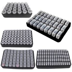 다이아몬드 페인팅 보관 용기 (스펀지 매트 포함) 비즈 컨테이너 도구 액세서리 모자이크 모양 용품 미술