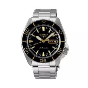 [세이코알바]세이코 5 블랑팡 흑판 실버 블랙 오토매틱 메탈시계 SRPK99K1