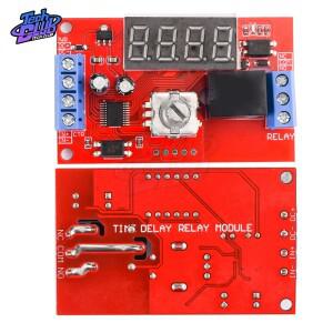 LED 디지털 타임 트리거 타이머 제어 스위치 펄스 사이클 전원 공급 장치 조정 가능 시간 지연 릴레이 모듈