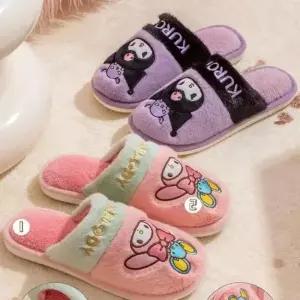 ( )캐릭터 털슬리퍼 230 멜로디 캐릭터실내화 겨울집슬 털실내화 여자 겨울 캐릭터실내화 집슬리퍼 거실실