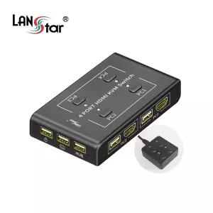 랜스타 LS-HD4KVM-N HDMI 4포트 KVM 스위치