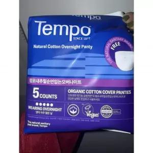 템포 유기농 순면 팬티형 입는 오버나이트 5개입 X 5팩
