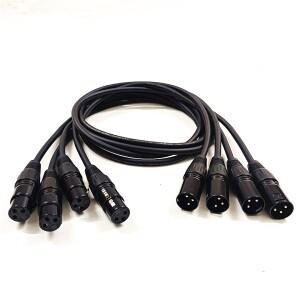 DMX512 케이블 3핀 구리 코어 DMX 빔 무빙 헤드 라이트 연장 XLR 커넥터 무대 조명