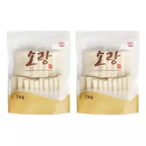 쫀득한 하얀절편 1kg 2개 굳지않는 떡 말랑한 흰절편