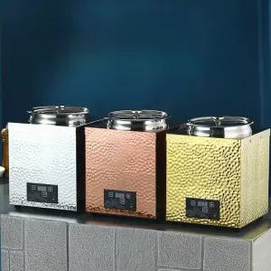 디스펜서 전기 소스통 치즈 보온 시럽통 뷔페