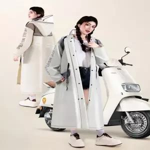 [하프클럽/]남녀공용 오버핏 롱 레인코트 패션 후드형 전신 우비