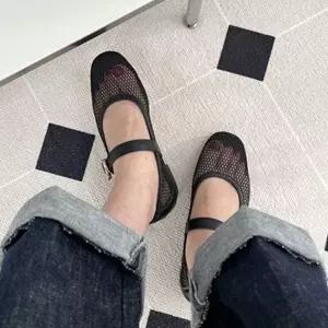 [하프클럽/]대학생 여름 플랫 슈즈 메리제인 스트랩 단화 구두